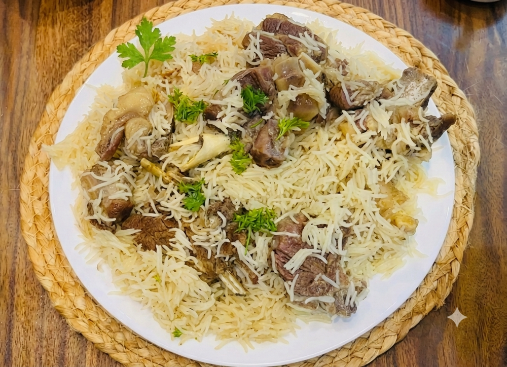 White Beef Pulao